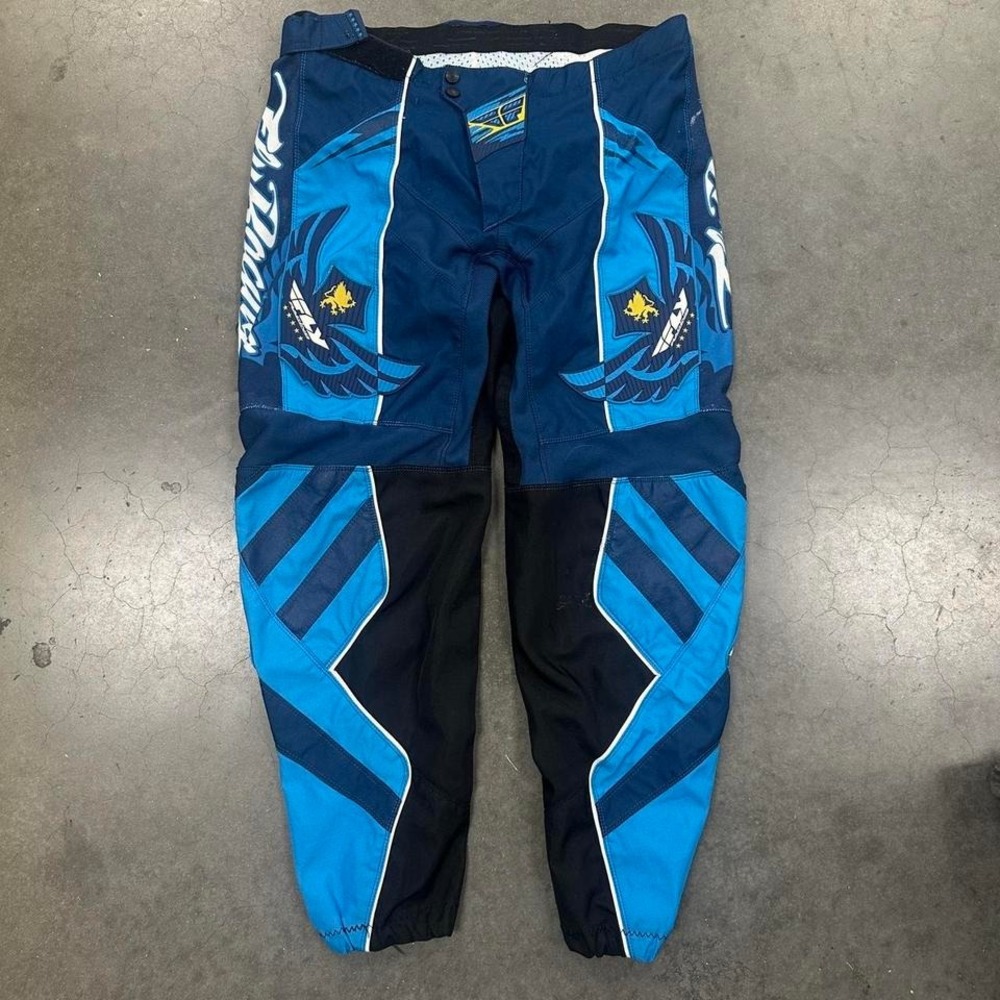 *SOLD* Fly Racing blue motocross pants Size 34x29